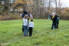 Admiring Clinton Middle School Scarecrows