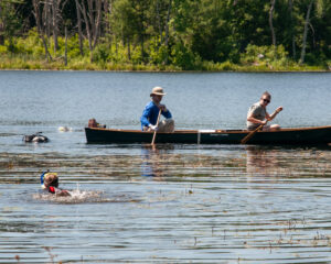 State water scientists and divers inspect Clamshell Pond