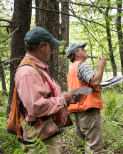 Professional foresters evaluating Rauscher Farm